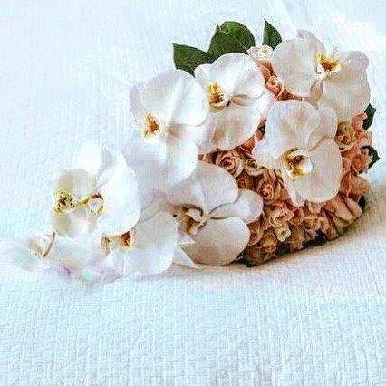 White floral styling detail with soft petals