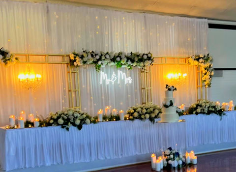 Bridal table florals