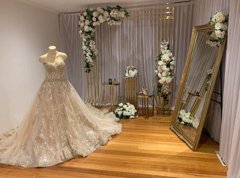 Bridal room set up
