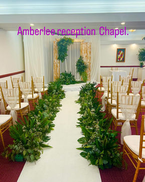 Green aisle decor