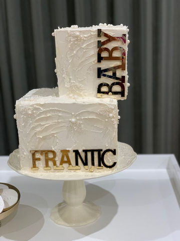 Square themed cake
