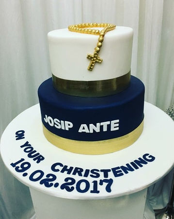 Rosary beads cake