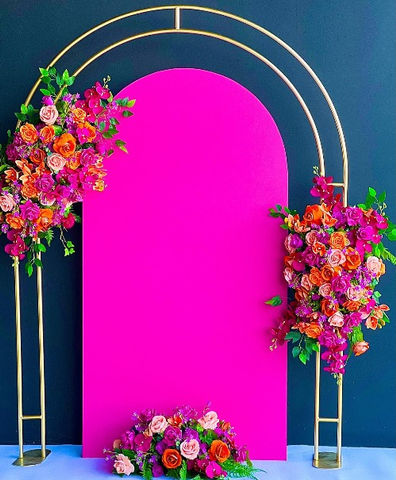 Pink and orange