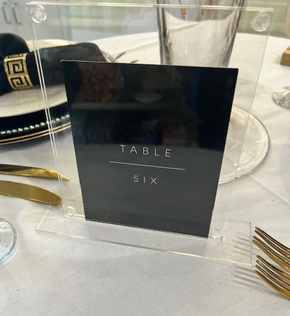 Square acrylic table stands