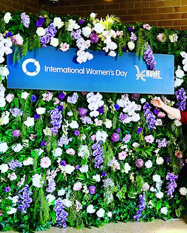 International women's day celebration backdrop