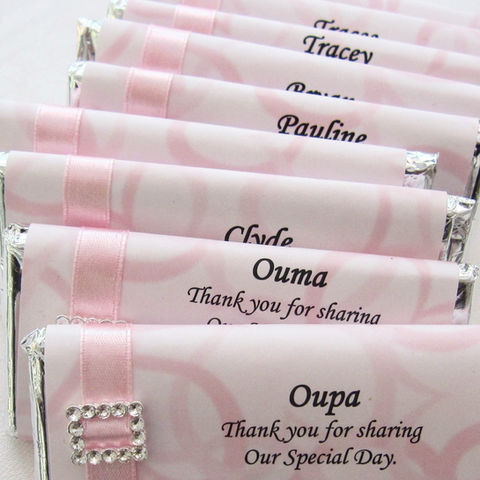 Personalised chocolates