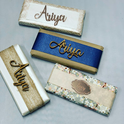 Personalised chocolates