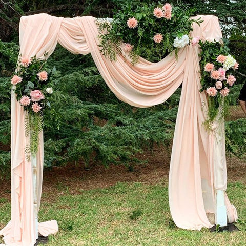Elegant wedding arch