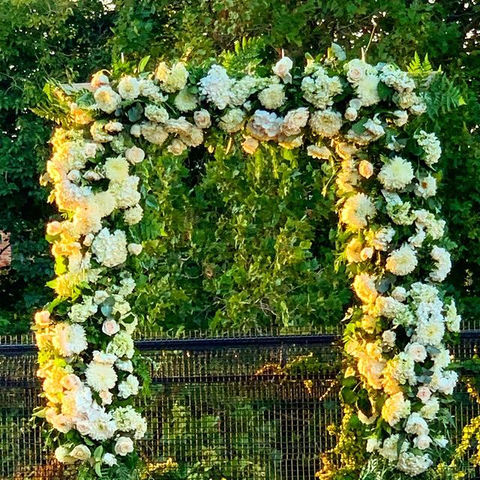 Fresh flower arch